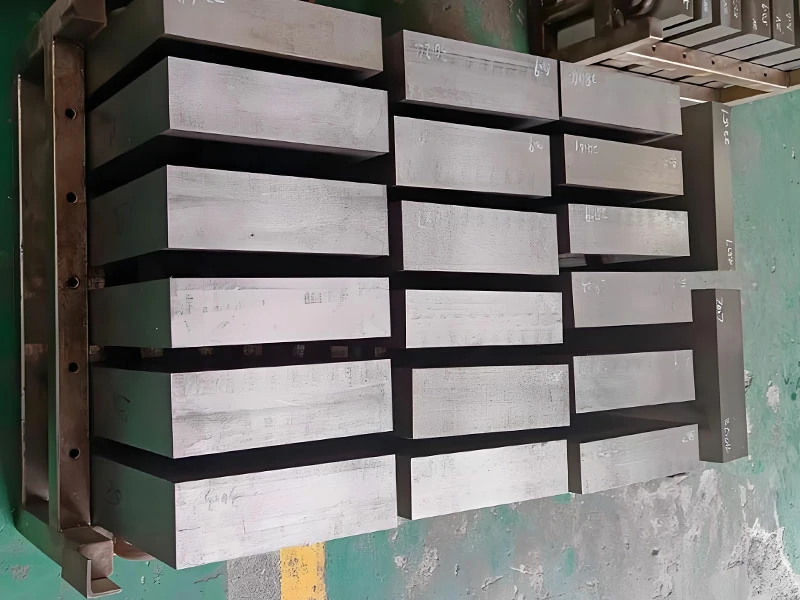 CNC machining for mold manufacturing showing mold steel material used for precision tooling production
