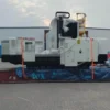 Gantry machining center securely packed and loaded at port for international export delivery