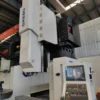 Close-up view of GMC3018 gantry machining center components and structure