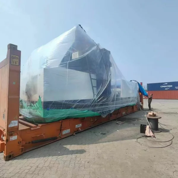 GMC3018 gantry machining center ready for shipment at port